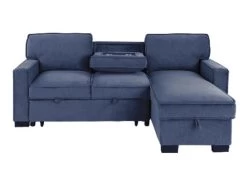 Belen Navy Right Chaise Sleeper Sectional -Home Furniture 9140 NVY R SEC main 5