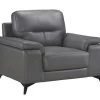 Seth Dark Gray Leather Match Chair -Home Furniture 9514DGY 1 main 1