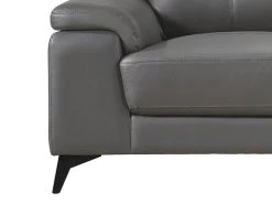 Seth Dark Gray Leather Match Loveseat 8 Seth Dark Gray Leather Match Loveseat -Home Furniture 9514DGY 2 main 3