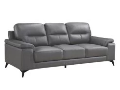 Seth Dark Gray Leather Match Sofa