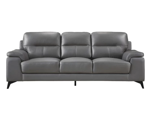 Seth Dark Gray Leather Match Sofa 4 Seth Dark Gray Leather Match Sofa - Image 2