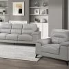 Seth Silver Gray Sofa & Chair 2 Pcs Set 2 Seth Silver Gray Sofa & Chair 2 Pcs Set -Home Furniture 9514SV31 2PCS main 1