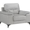 Seth Silver Gray Leather Match Chair -Home Furniture 9514SVE 1 main 1