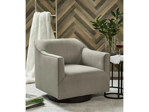 Calista Gray Swivel Accent Chair 7 Calista Gray Swivel Accent Chair - Image 5