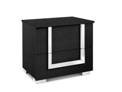 Antonella Black Matte Queen 3 Pcs Set 8 Antonella Black Matte Queen 3 Pcs Set -Home Furniture ANL BLK Q3PCS main 3