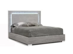Antonella Gray Matte King Bed