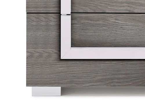 Antonella Gray Matte Queen 3 Pcs Set 7 Antonella Gray Matte Queen 3 Pcs Set - Image 5