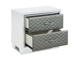 Luxor White/Silver King 3 Pcs Set -Home Furniture B2025W K3PCS main 5