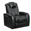 Lisboa Black Power Recliner -Home Furniture C2216 3906 BLK main 1