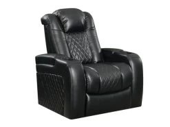 Lisboa Black Power Recliner