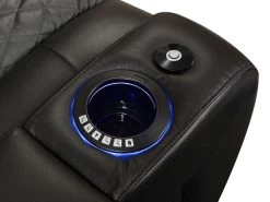 Lisboa Black Power Recliner Loveseat -Home Furniture C2216 8406 BLK main 7