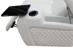 Lisboa White Power Recliner Loveseat -Home Furniture C2216 8406 WHT main 3