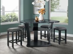 Hilson Counter Height Dining 5 Pcs Set