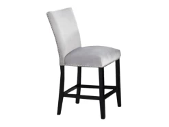 Valentino Silver Counter Velvet Chair