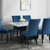 Valentino Blue Dining 5 Pcs Set 2 Valentino Blue Dining 5 Pcs Set -Home Furniture CVL500TBC 7VSC 5PCS main 1