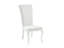 Belle White PU Side Chair
