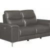 Alejah Gray Leather Power Recliner Loveseat -Home Furniture DS0756P 21 main 1