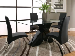 Mensa Black Dining 5 Pcs Set