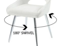 Isaac White Swivel Side Chair -Home Furniture H0311 SW20 20 main 4