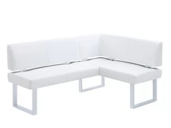 Shay White Corner Nook Bench