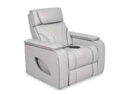 Keli Gray Zero Gravity Leather Power Massage Recliner
