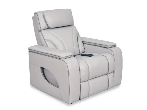Keli Gray Zero Gravity Leather Power Massage Recliner 3 Keli Gray Zero Gravity Leather Power Massage Recliner