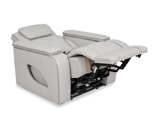 Keli Gray Zero Gravity Leather Power Massage Recliner 6 Keli Gray Zero Gravity Leather Power Massage Recliner - Image 4