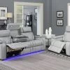 Keli Gray Zero Gravity Leather Power Recliner Sofa And Chair 2 Pcs Set 1 Keli Gray Zero Gravity Leather Power Recliner Sofa And Chair 2 Pcs Set -Home Furniture K2193 SC 2PCS main 1
