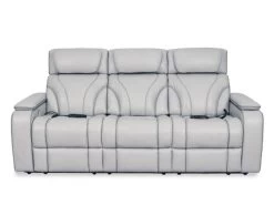 Keli Gray Zero Gravity Leather Power Recliner Sofa And Chair 2 Pcs Set -Home Furniture K2193 SC 2PCS main 3