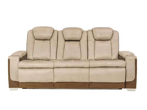 Mirapella Brown Dual Power Recliner Sofa 4 Mirapella Brown Dual Power Recliner Sofa - Image 2