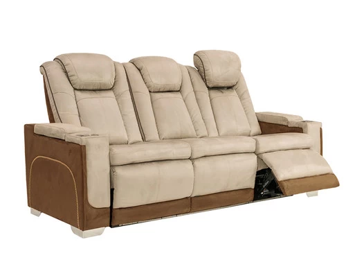 Mirapella Brown Dual Power Recliner Sofa 5 Mirapella Brown Dual Power Recliner Sofa - Image 3