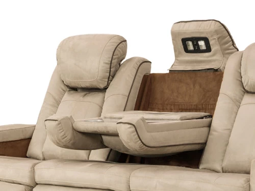 Mirapella Brown Dual Power Recliner Sofa 9 Mirapella Brown Dual Power Recliner Sofa - Image 7