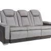 Mirapella Gray Dual Power Recliner Sofa -Home Furniture L4313 7406 GRY main 1