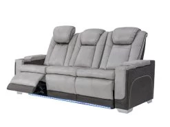 Mirapella Gray Dual Power Recliner Sofa -Home Furniture L4313 7406 GRY main 3