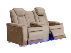 Mirapella Brown Dual Power Recliner Loveseat -Home Furniture L4313 8406 BRN main 3