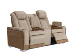 Mirapella Brown Dual Power Recliner Loveseat -Home Furniture L4313 8406 BRN main 4