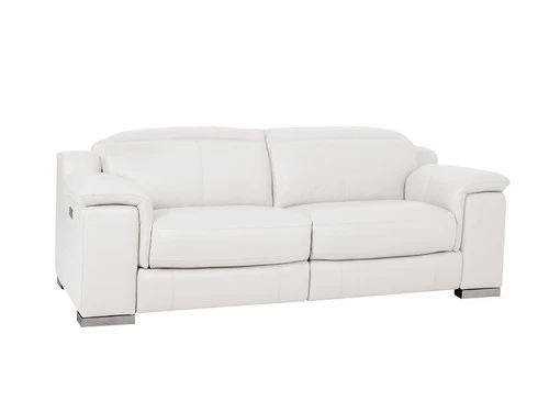 Manali White Dual Power Leather Loveseat 3 Manali White Dual Power Leather Loveseat