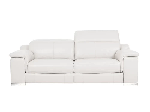 Manali White Dual Power Leather Loveseat 5 Manali White Dual Power Leather Loveseat - Image 3