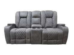 Cayman Gunmetal Glider Loveseat