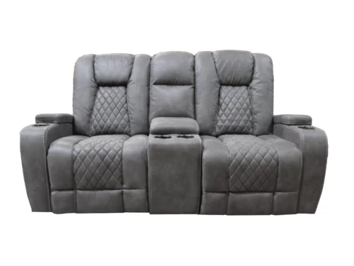 Cayman Gunmetal Glider Loveseat 3 Cayman Gunmetal Glider Loveseat