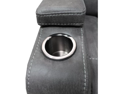 Cayman Gunmetal Glider Loveseat 6 Cayman Gunmetal Glider Loveseat - Image 4