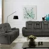 Cayman Gunmetal Recliner 2 Pcs Set -Home Furniture S70116M 25655 2PCS main 1
