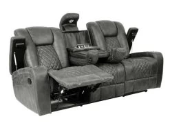 Cayman Gunmetal Recliner 2 Pcs Set -Home Furniture S70116M 25655 2PCS main 3
