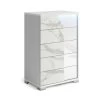 Sofia White Marble Chest W/LED -Home Furniture SOA5C0L WR main 1