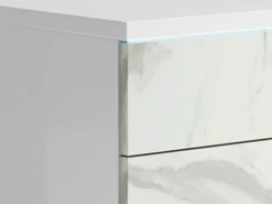 Sofia White Marble Chest W/LED -Home Furniture SOA5C0L WR main 3