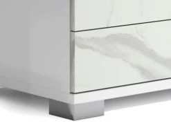Sofia White Marble Chest W/LED -Home Furniture SOA5C0L WR main 4