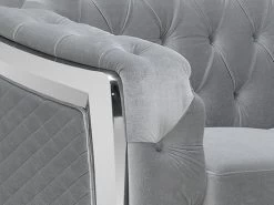 Carlotta Silver Velvet 2 Pcs Set 10 Carlotta Silver Velvet 2 Pcs Set -Home Furniture U341 2PCS main 4