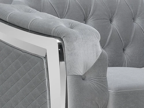 Carlotta Silver Velvet 2 Pcs Set 6 Carlotta Silver Velvet 2 Pcs Set - Image 4