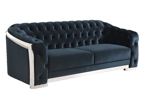 Carlotta Black Velvet Sofa 3 Carlotta Black Velvet Sofa