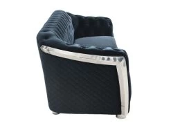 Carlotta Black Velvet Sofa 9 Carlotta Black Velvet Sofa -Home Furniture U341 BV S main 3